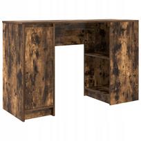 Rašomasis stalas, rūkytos ąžuolo spalvos, 120x42x76 cm, klijuota mediena