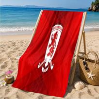 Middlesbrough Football Club Crest Beach Towel Microfiber Beach Towel, Lightweight and Quick-Dry, for Summer Travel, Swimming Pool Fan Birthday Gift 70cmx140cm(27x55inch)
