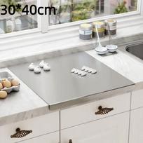 Stainless Steel Cutting Board No Odor Rust Proof Mildew Resistant for Kitchen Baking Camping BBQ Meat Cutting A1