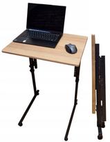 Nešiojamojo kompiuterio stalas, 52×38 cm, reguliuojamas aukštis 44,5–75 cm, sulankstomas