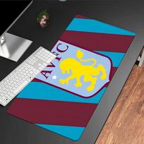 Aston Villa Crest Design Mouse Pad, Rubber Base, Mouse Pad for Gamers and Office Use, Gaming Desk , Easy To Clean Mat Christmas fan gifts 30cmx60cm（11.8x23.6inch）