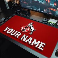 Custom Name FC KÖLN Mouse Pad Large Gaming Table Cushion Non-slip Laptop Tablet Big Mousepad XXL Mat Mini PC Playmat With Lock edge_XIA 30cmx60cm(11.8x23.6inch)