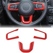 Skirtas Jeep Wrangler JL JLU 2018–2024 vairo ir centrinės konsolės apdailos prietaisų skydelio valdymo skydelio vidaus apdailos apdailos komplektas black