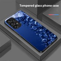 Visas deimantinis dėklas Samsung Galaxy S10 20 Plus 21 FE 22 23 24 FE 25 Ultra Juodas Grūdintas Stiklas Telefonui Kietas Korpusas For Samsung S22 Pro blue