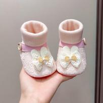 Autumn/Winter Baby Walker Shoes: Non-Slip, Soft Sole Socks for 0-12 Months S 11.5cm (0-7 months) beige