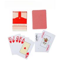 Hot Plastic Playing Card Games Waterproof Smooth Poker Cards Classic Design Durable Play Card for Kids Adults Family Fun red