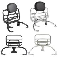 Vespa Sprint/Primavera 150 galinė bagažinė su atlošu ir GTS300/GTV6 sulankstoma bagažo lentyna Primavera Sprint 150 Silver Bumper gray