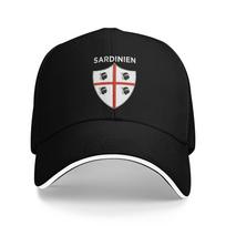 Made in Sardinia  Baseball Caps Hip Hop  Sandwich Cap Unisex Adjustable Hats Cap Outdoor One Size white