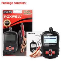 FOXWELL BT100 PRO 12V Car Motorcycle Battery Tester Charging Cranking Circuit Tester Battery Diagnostic Analyzer Inspection Tool FOXWELL BT100 PRO