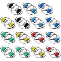 15PCS Bike Chain Fidget Toys Flippy Finger Roller Chains Sensory Toy Handheld Ring for Adults Boys Girls Anxiety Stress Relief