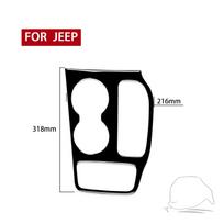 11-18 Jeep Grand Cherokee Carbon Gear Shift Panel - Piano Black Interior Trim. black