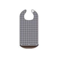 Stain Resistant Adult Feeding Bib Large Size Eating Smock Reusable Mealtime Bib  Bedridden Patients pilka