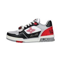 Louis Vuitton Trainer Low 'Velcro Strap - Black Grey Red' 1AC4ZU 38 black