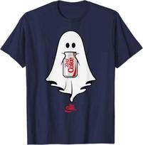 Coca-Cola Halloween Diet Coke Ghost Holding Can Of Diet Coke T-Shirt S black