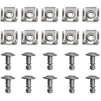 10 vnt. Variklio dugno apdailos spaustukai 51718176503 51718218323 BMW E39 E38 E52 Z8 gray