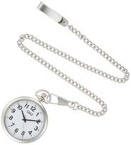Citizen Q&Q QA70-204 Pocket Watch, White Dial, with Chain white
