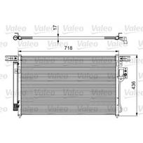 Oro kondicionieriaus kondensatorius VALEO 814425
