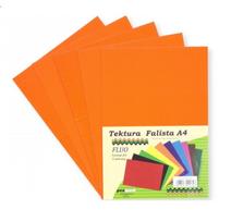 Gofruotas kartonas PENWORD, A4 5 lapai, FLUO oranžinis