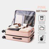 2026 Expandable 28-inch Front-Opening Durable Trolley Suitcase for Men and Women 20-inch