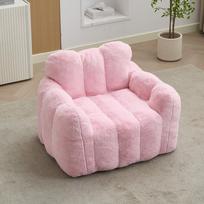 Love Bean Bag, seat for adults, ready to use without assembly and easy to move, suitable for living room, bedroom and other environments Pink 90 x 105 x 75 cm