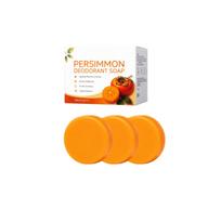 3 vnt. apvalūs persimonų kvapo muilo gabalėliai rankoms ir kūnui One Size oranžinė