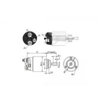 Starterio solenoido jungiklis ERA ZM3381