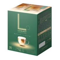 LUCAS NINE Signature Decaf Latte – 30 maišelių | Korėjietiškas decofeinizuotas tirpus latte | Kreminis ir švelnus 30 Sticks black