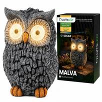 Sodo apšvietimas, dekoratyvinis LED saulės šviestuvas Lumiled Pelėda sodo terasai