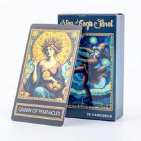Van Gogh Tarot 78 Card Deck Board Games Illustration Divination Wisdom Oracle Cards Party Desktop Toy Entertainment Leisure blue