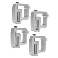 Truck Topper Ladder Rack Clamp Heavy Duty Campers Shell Clamp Replacement for Ram 1500 2500 3500 Silver gray