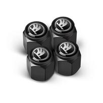 Metal Car Tire Valve Caps Anti-Oxidation Rustproof Wheel Stem Case Cover Daily Driving Tire Safety Accessories For Skoda Octavia