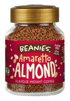 Beanies | Instant Flavoured Coffee | Amaretto Almond|Low Calorie, Sugar Free | 50 g | Pack of 1 beige