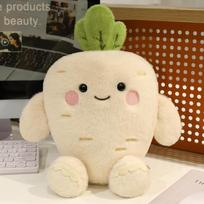 25/35CM Kawaii Carrot & Turnip Plush Toys Lovely Carrot Pillow Stuffed Plant Dolls Desk Decoration Appease Toy 25cm black