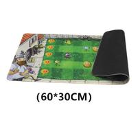 Plants vs Zombies Toy 2 Game Mat Combat Blueprint Battle Map Bulk Parts Anime PVZ Large Mouse Pad beige