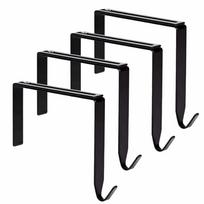 4Pcs Metal Outdoor Light String Hooks Adjustable String Light Hangers Block Wall Hangers  Fence S 3.2in-Block Wall Hangers