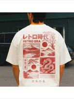 Aesthetic Oversized Japanese TShirt Japanese Sakura Tshirt Vintage Japan Tshirt Kanji Tshirt Japanese Streetwear Dragon Tshirt S brown