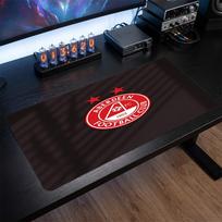Aberdeen FC Theme Pattern Mouse Pad, Soccer Logo Design XXL Gaming Desk Mat Non-Slip Computer Mouse Pad 30cmx60cm（11.8x23.6inch）