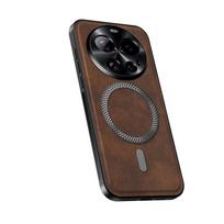 For Xiaomi 17T 17T Pro Case Luxury PU Leather Magnetic Magsafe Protective Back Cover For Xiaomi 17 Ultra Pro Max Phone Shell Xiaomi 17 black