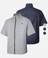 2Ela Vyrų Windmotion Trumpomis Rankovėmis Lengvas Vėjo Striukė 3 Spalvos Navy/L gray