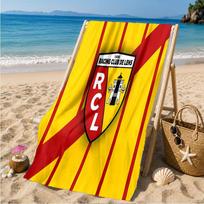 Racing Club Lens Crest Beach Towel Microfiber Beach Towel, Lightweight and Quick-Dry, for Summer Travel, Swimming Pool Fan Birthday Gift 70cmx140cm(27x55inch)