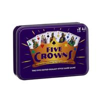 Kortelė - Kolekcionuojama skardinė kortelė su Rummy- Night Families Party- Crowns Card One Size brown