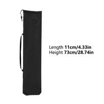 Camping Chair Oxford Cloth Drawstring Pockets Carrying Bag Replacement Bag Portable Fold Recliner Bag Outdoor Tripod Storage Bag 11×73cm black