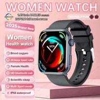 2025 Naujas NFC Bluetooth Skambučių Išmanusis Laikrodis Vyrams 1.85  AMOLED Ekranas Kraujospūdis Širdies Ritmas Moterų Sveikata Vandeniui Atsparūs Išmanieji Laikrodžiai Moterims Black Silicone gray