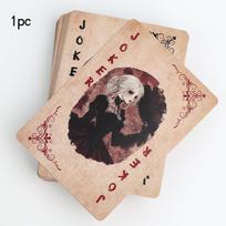 1/2 vnt., retro tamsios ir paslaptingos kortos žaidimui, išskirtinės retro kortos žaidimui, pokeris, žaidimų vakarėliai, stalo žaidimai