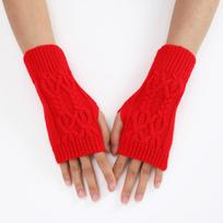Puspirščio pirštinės moterims Žieminės minkštos šiltos vilnos mezgimo rankinės pirštinės Minkštos šiltos puspirštės rankinės schoenen Unisex kumštinės pirštinės Guantes 1 pair
