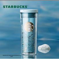 Starbucks Double-Layer Stainless Steel Coffee Tumbler white