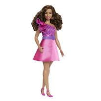 Barbie Fashionista Sparkling Pink Doll Ages HRH22 Dress, Dress-Up & House, 3+, Pink, pink