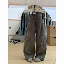 American Retro Wide-Leg Cargo Jeans: Women's 2026 Spring/Autumn Petite Loose Fit Banana Leg Pants Small black