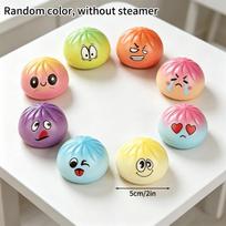 Dumpling Squishies Rainbow Dumpling Squeeze Ball Fidget Toy Mystery  Pinch Stress Relieve Slow Rebound Ornamnet beige
