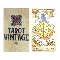 Tarot Vintage Prophecy Divination Deck Family Party Board Game Beginners Cards Fortune Telling Game Tarot Card Oracle Card beige